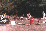 photo showing the market stall of ceramic crafts