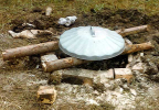 demonstration of a Saw Dust Pit firing